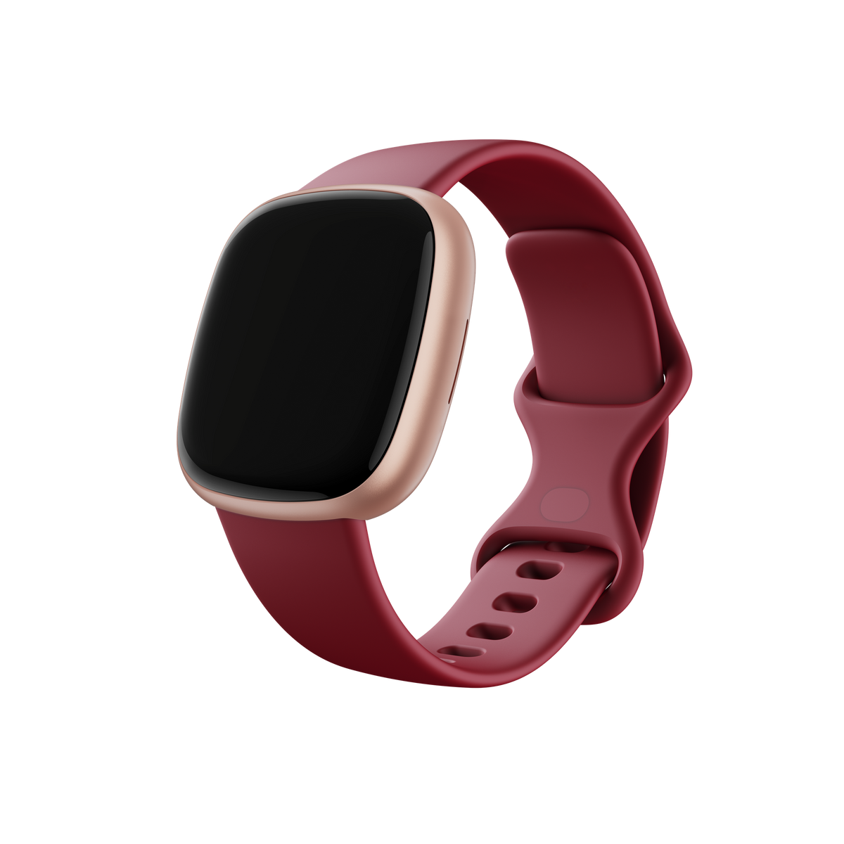 Fitbit Versa 4, Beet Juice CopperRose, 3qtr_left
