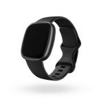Fitbit Versa 4, Black Graphite, 3qtr_left