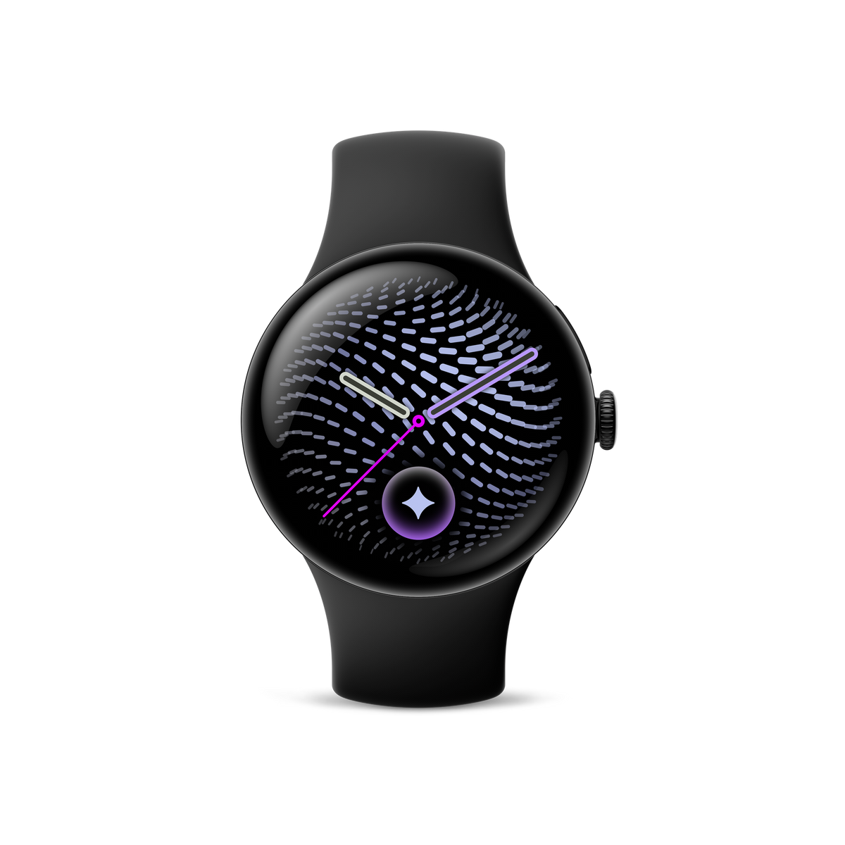 Google Pixel Watch 5, Black, Obsidian Band, Wi-Fi, front