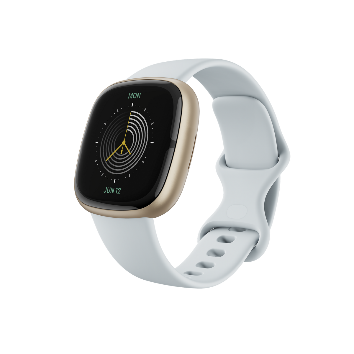 Fitbit Sense 2, Blue Mist-Soft Gold, 3qtr
