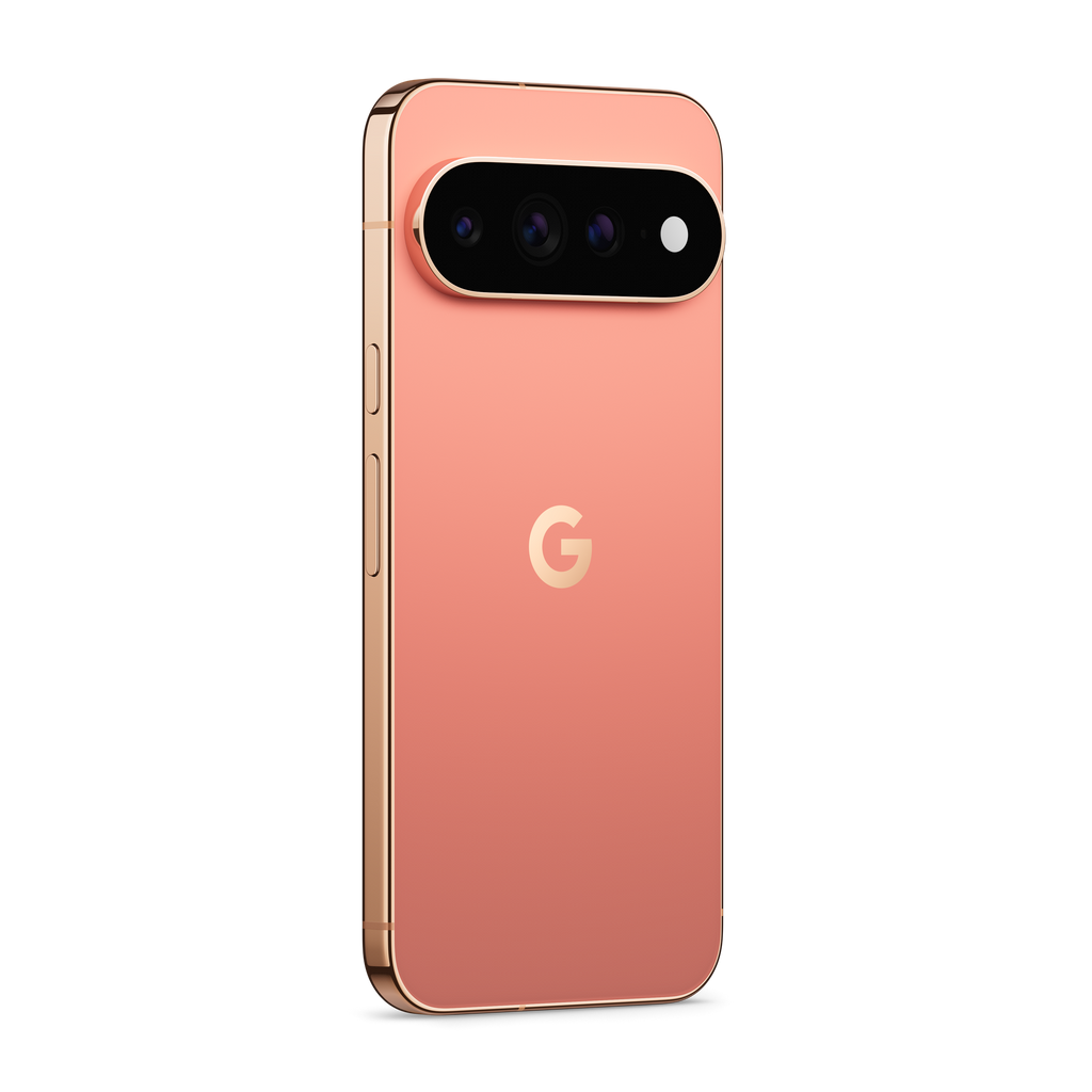 Pixel 11 Pro XL, Canyon, angled back