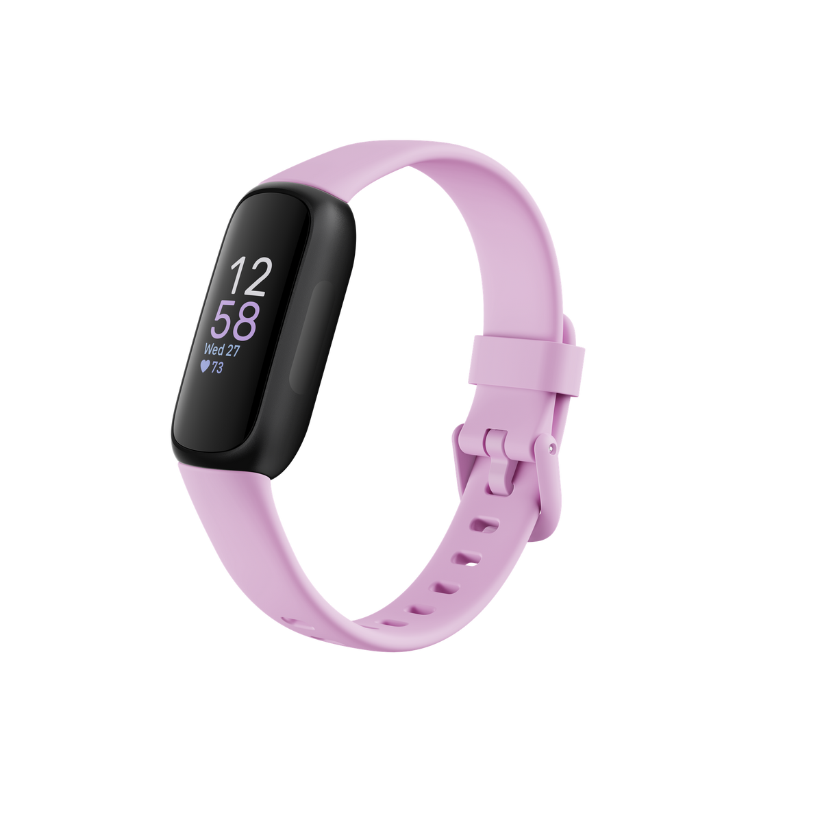 Fitbit Inspire 3, Lilac Bliss-Black, front