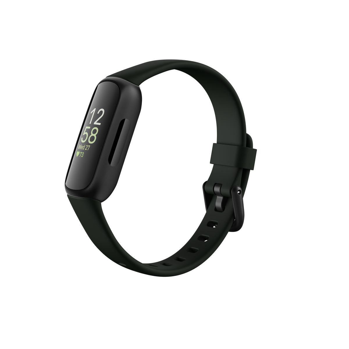 Fitbit Inspire 3, Midnight Zen-Black, angled front