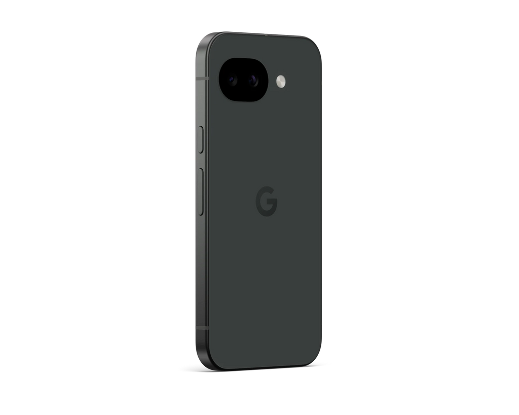 Pixel 10a, Obsidian, angled back