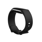 Fitbit Charge 6, Obsidian Band - Black Aluminum Case, dramatic