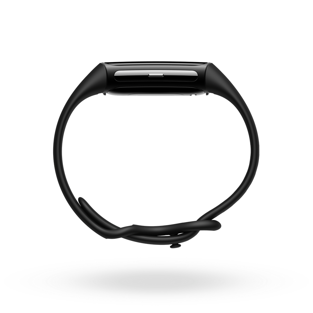 Fitbit Charge 6, Obsidian Band - Black Aluminum Case, profile