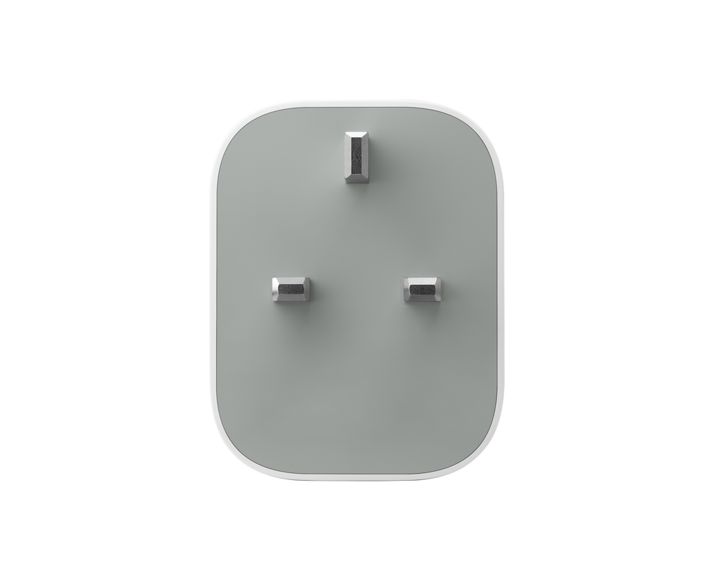 Pixel Flex Dual Port 67 W USB-C Fast Charger, Snow, front