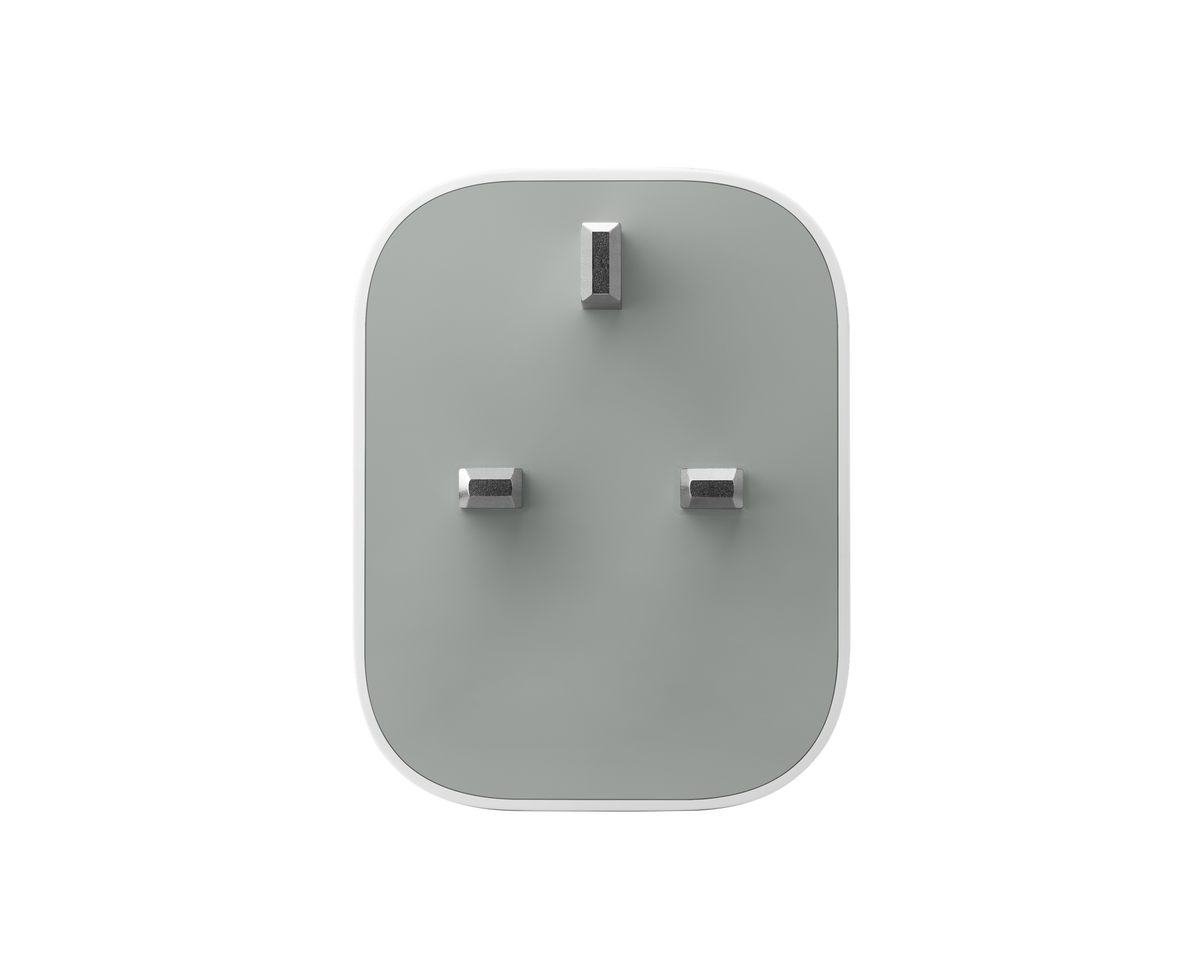 Pixel Flex Dual Port 67 W USB-C Fast Charger, Snow, front