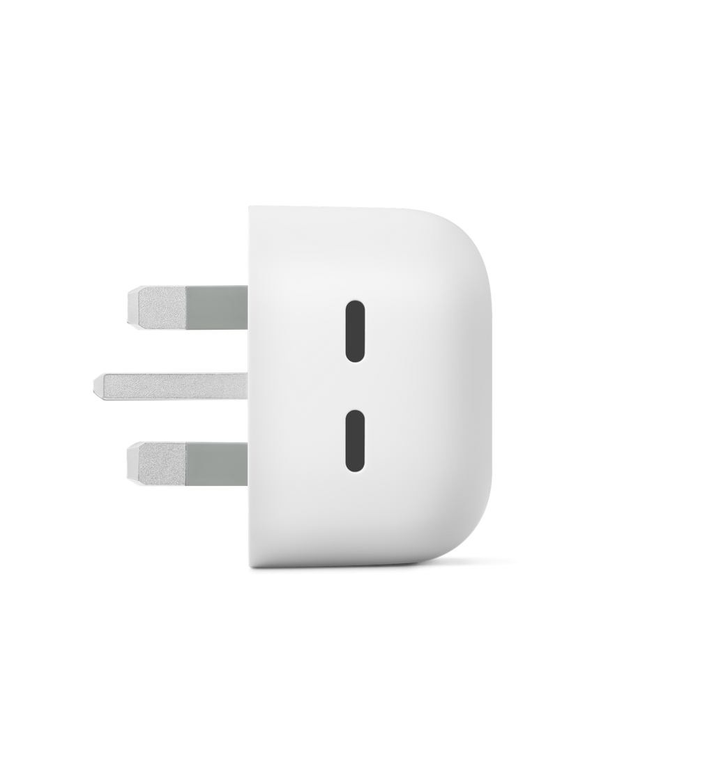 Pixel Flex Dual Port 67 W USB-C Fast Charger, Snow, bot