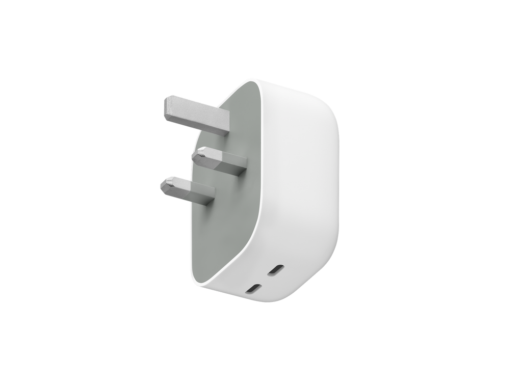 Pixel Flex Dual Port 67 W USB-C Fast Charger, Snow, ltq
